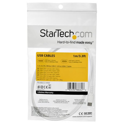 StarTech Cable - White USB C Cable 1m