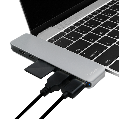 LOGILINK USB 3.2 GEN 1X1 USB-C 3-PORT HUB, MULTIFUNCTION, W/