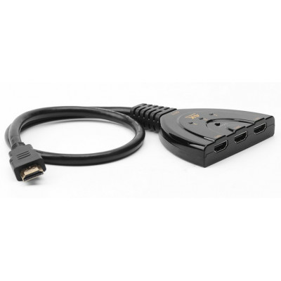 TECHLY SWITCH HDMI 3x1 PIGTAIL 4K