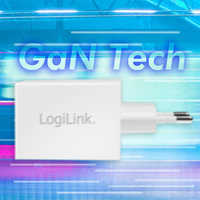 LOGILINK USB CHARGER GaN 2 PORT 48W 1x USB A & 1x USB-C