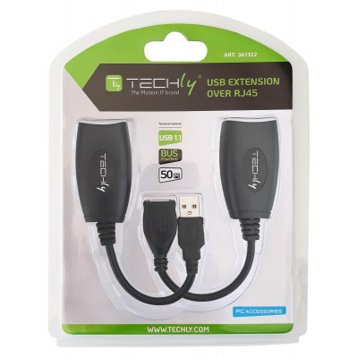 USB EXTENDER OVER CAT 5E & 6 UP TO 50M