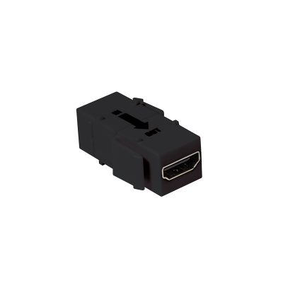 LOGILINK KEYSTONE COUPLER HDMI WITH REPEATER BLACK