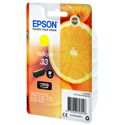 Epson Ink/33 Oranges 4.5ml YL
