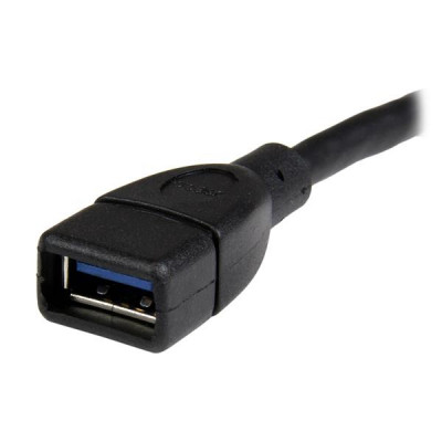 StarTech 6in Black USB 3.0 Extension Cable A to A