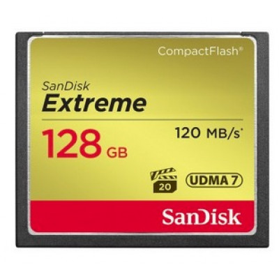 Sandisk Extreme CF 120MB&#47;s 85MB&#47;s UDMA7 128GB