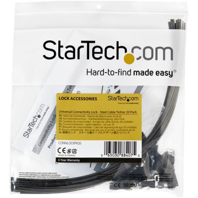 StarTech Tether Cables - 20 Pack - Steel