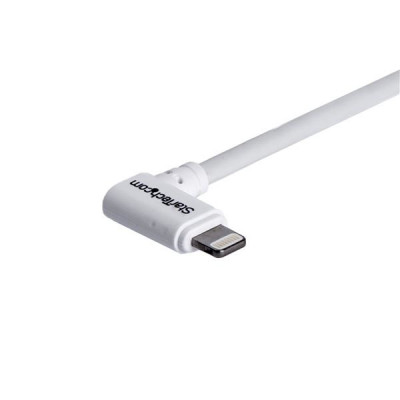 StarTech 6ft White Angled Lightning to USB Cable