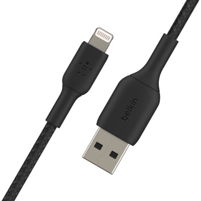 Belkin Lightning to USB-A Cable Braid 1M Black