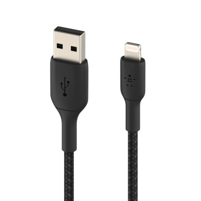 Belkin Lightning to USB-A Cable Braid 1M Black