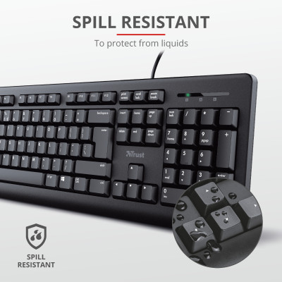 Trust Primo Keyboard Wired Qwerty (US)