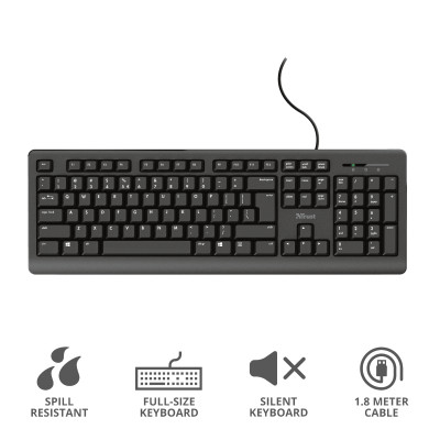 Trust Primo Keyboard Wired Qwerty (US)