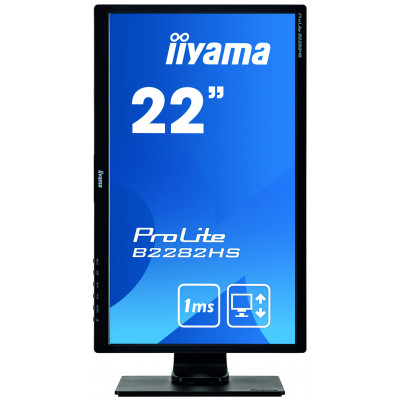 IIYAMA 22''WIDE FHD TN VGA DVI HDMI 1ms Pivot HA Black