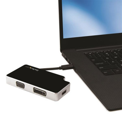 StarTech 3-in-1 USB-C to VGA DVI or HDMI