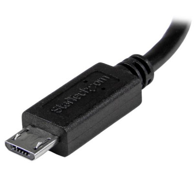 StarTech 8in Micro USB to Mini USB OTG Cable M&#47;M