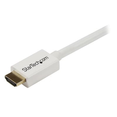 StarTech 16 ft White CL3 In-wall HDMI Cable - M&#47;M
