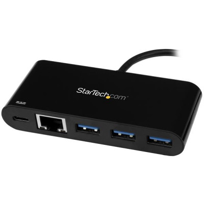 StarTech Adapter Hub USB C to Ethernet 3 Port
