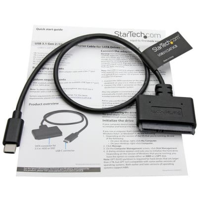 StarTech USB C to SATA Adapter USB 3.1 -2.5" SATA