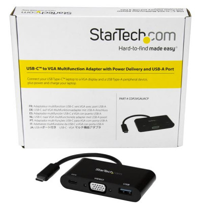 StarTech USB-C to VGA Multifunction Adapter - PD