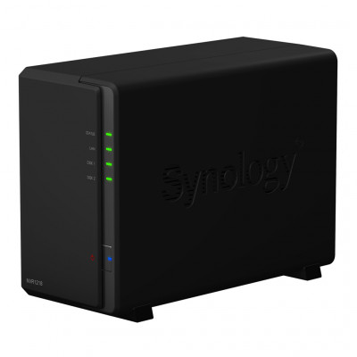 Synology NVR1218 network video recorder Black