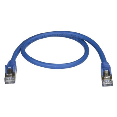 StarTech 0.5m Blue Cat6a Ethernet Cable - STP
