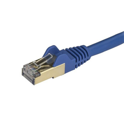 StarTech 0.5m Blue Cat6a Ethernet Cable - STP