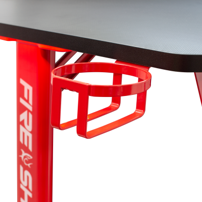WHITE SHARK GAMING DESK FIRE SHADOW WITH RGB LIGHTS
