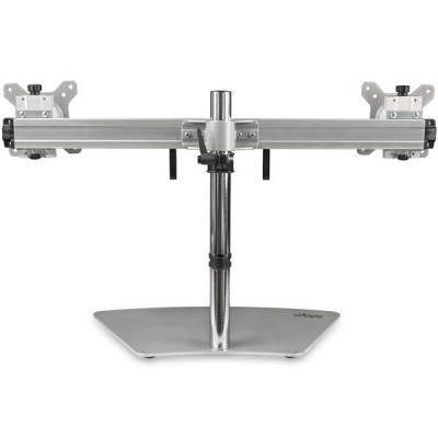 StarTech Dual-Monitor Stand - Horizontal - Silver