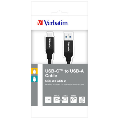 Verbatim USB 3.1 Type-C to USB-A Stainle