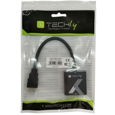 TECHLY HDMI MALE TO VGA FEMALE CONVERTER CABLE