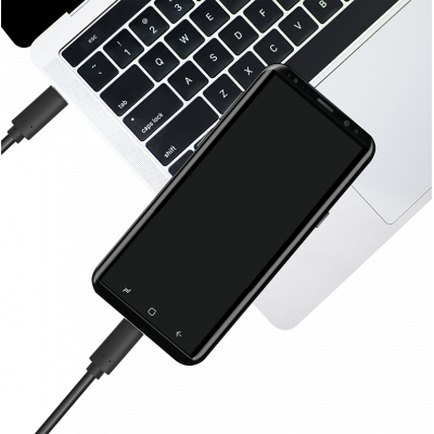 USB 3.2 Gen2x1 USB-C MALE TO USB-C MALE 1M BLACK