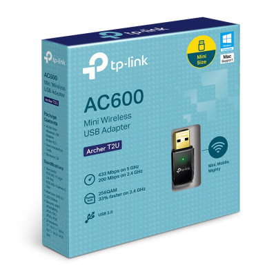 TP-Link AC600 Wi-Fi USB Adapter 1T1R 433Mbps at
