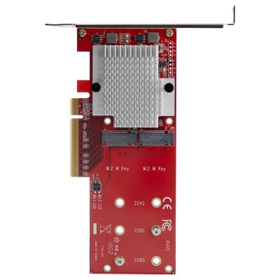 StarTech Dual M.2 PCIe SSD Adapter - x8 PCIe 3.0