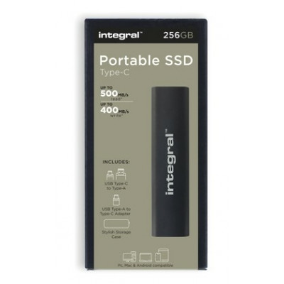 INTEGRAL 256GB USB3.2 + TYPE-C PORTABLE SSD