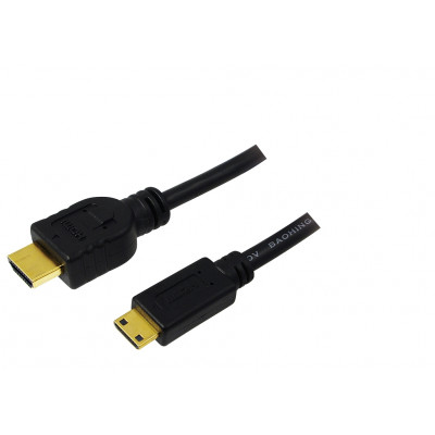 Logilink HDMI Cable Male (A) - Mini Male (C) 2m gold