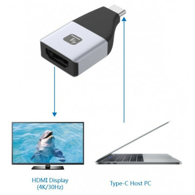 TECHLY ADAPTER USB-C TO HDMI 4K 30HZ