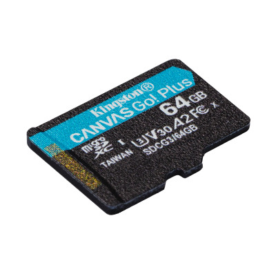 Kingston 64GB microSDXC 170R A2 U3 V30 S Pack+ADP