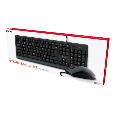 Trust Primo Keyboard &amp; Mouse Set Azerty (BE)