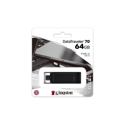 Kingston 64GB USB-C 3.2 Gen 1 DataTraveler 70
