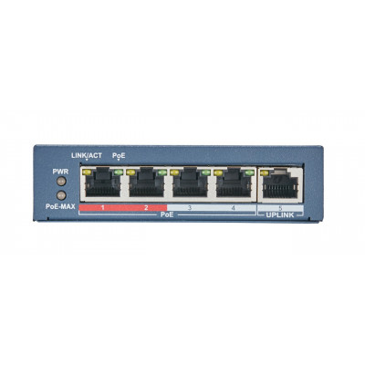 HIKVISION 4-PORT 10/100MBPS UNMANAGED POE SWITCH 60W