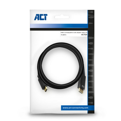 Act USB-C - DisplayPort male Cable 4K 2.0m