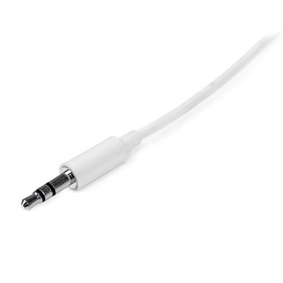 StarTech 3m White Slim 3.5mm Stereo Audio Cable