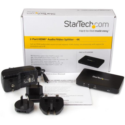 StarTech 4K HDMI 2-Port Video Splitter - 4K @30Hz