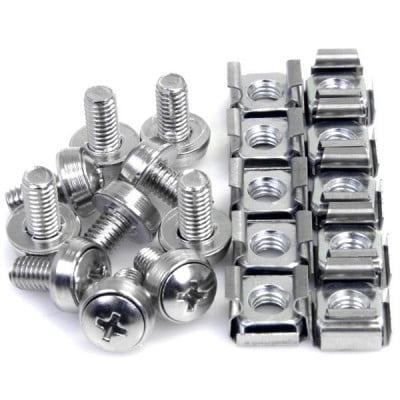 StarTech 50 Pkg M6 Mounting Screws and Cage Nuts