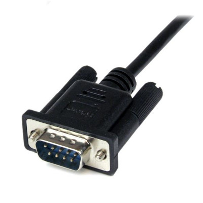 StarTech 2m Black DB9 RS232 Null Modem Cable F&#47;M