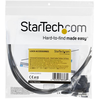 StarTech Tether Cables - 10 Pack - Steel