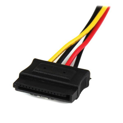 StarTech 12" LP4 to 2x latching SATA Y Cable