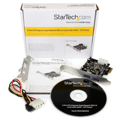 StarTech 2 Port PCIe USB 3.0 Card with UASP
