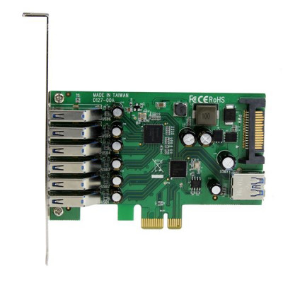 StarTech 7 Pt PCI Express USB 3.0 Card - Std &amp; LP