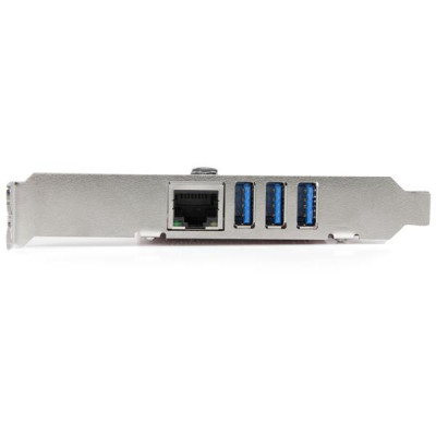 StarTech 3Pt PCIe USB 3.0 Card+Gigabit Ethernet
