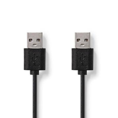 Nedis Cable USB-A &#47; USB-A M&#47;M Black 3m
